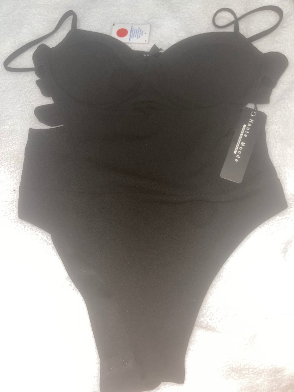 Haute Monde Black Bodysuit